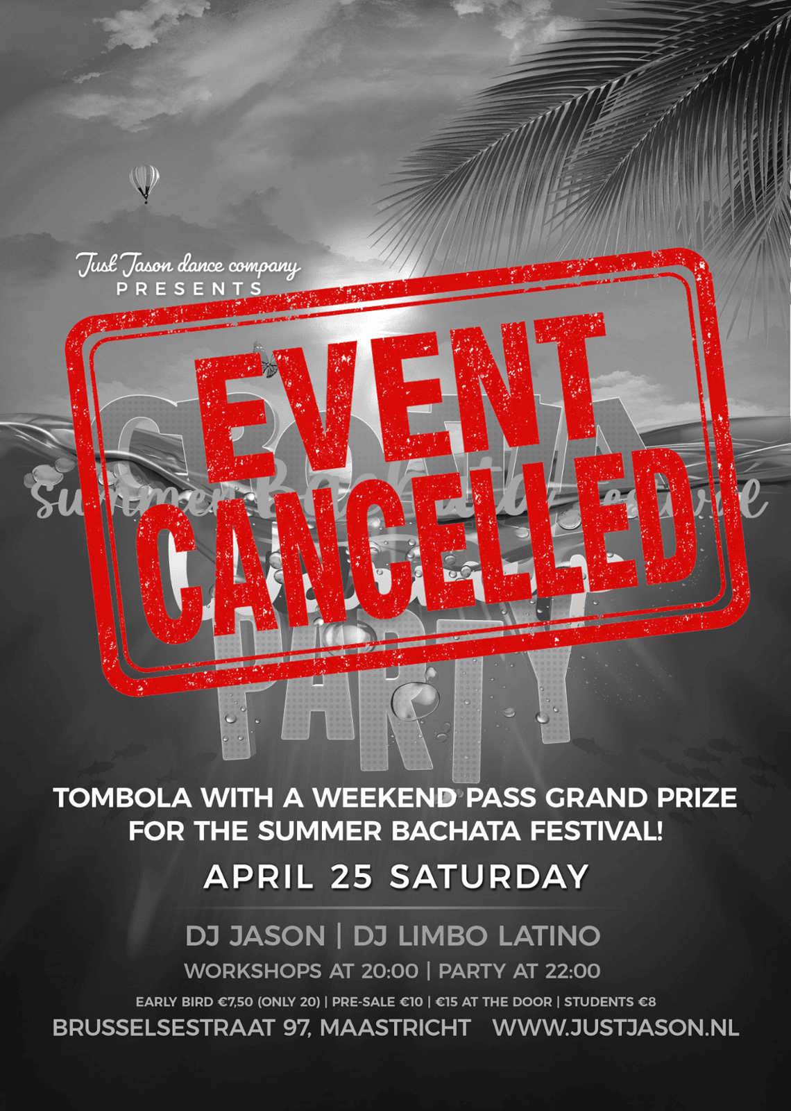 Cancelling the Bachata promo party